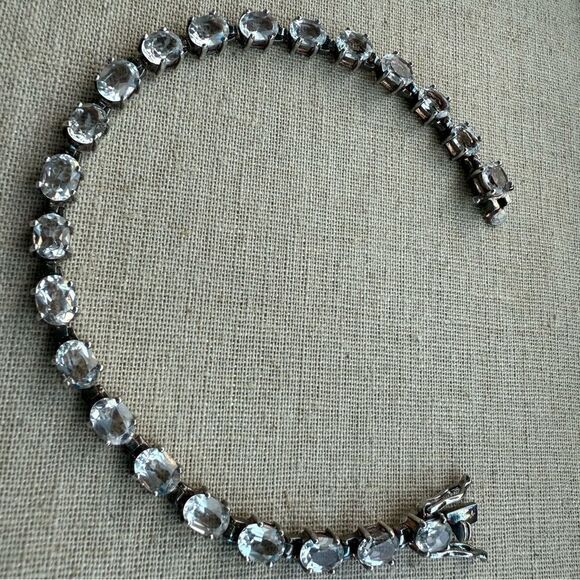 STERLING SILVER .925 TENNIS BRACELET WITH CLEAR STONES – 7.5” ✨ - Picture 10 of 16